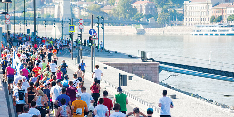 Marathonlauf in Budapest im März 2026